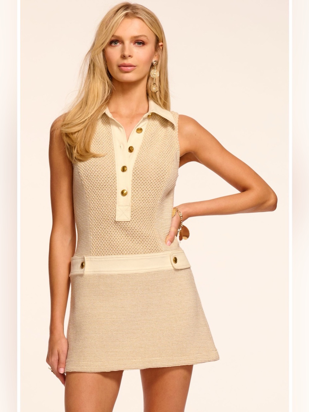 Ramy Brook Sarah Lurex Tweed Knit Mini Dress NWT Size 2